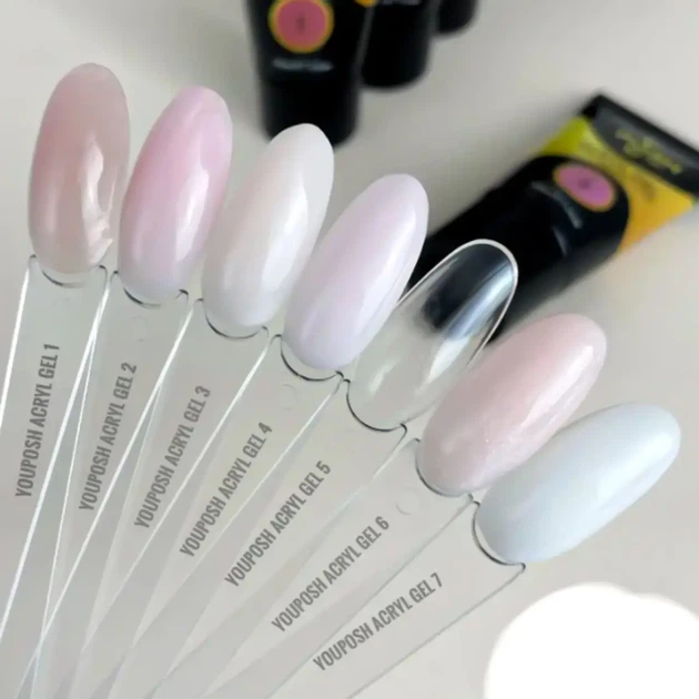 Акригель для наращивания ногтей YouPOSH Acryl Gel 15 мл № 7 - изображение 6