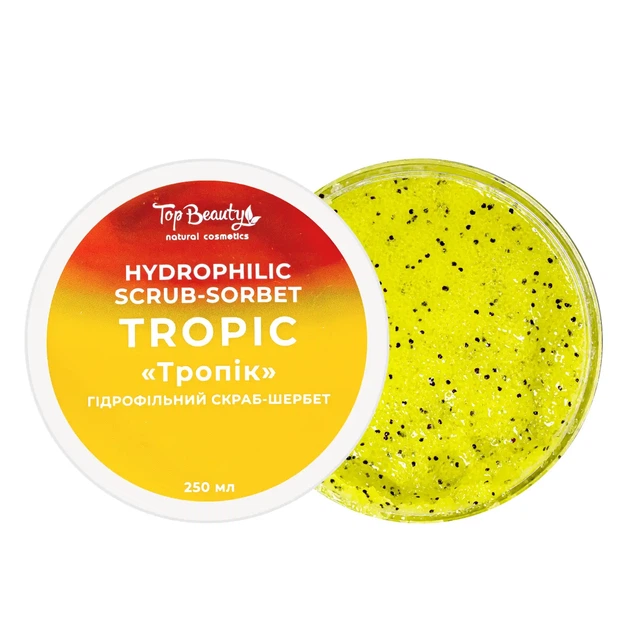 Гидрофильный скраб щербет для тела Top Beauty Тропик 250 мл - изображение 2