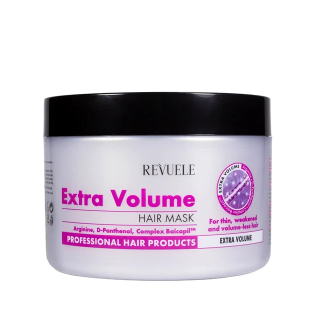 Маска для объема тонких волос Revuele Extra Volume Hair Mask 500 мл - изображение 3