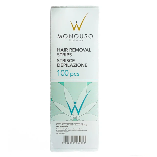 Набор восковых полосок для депиляции ItalWax Monouso Hair removal 100 шт - Фото 1 Набор восковых полосок для депиляции ItalWax Monouso Hair removal 100 шт - изображение 1