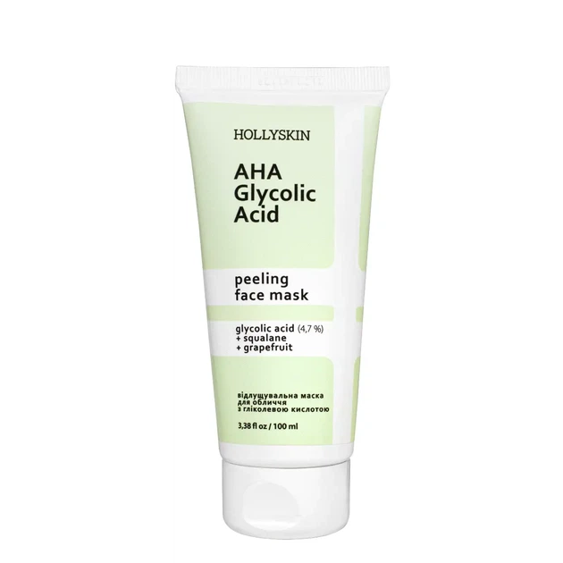 Маска для лица Hollyskin Glycolic AHA Acid с гликолевой кислотой - изображение 2