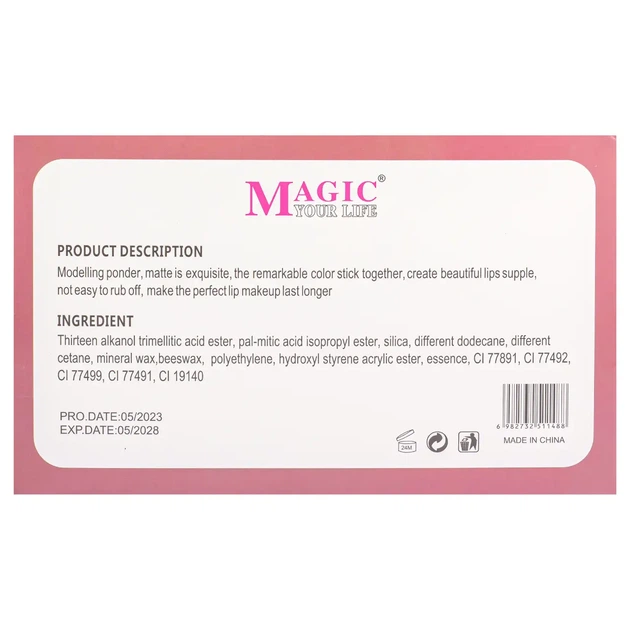 Набор помад для губ матовых жидких Lip Gloss Magic Your Life 24 штуки - изображение 4