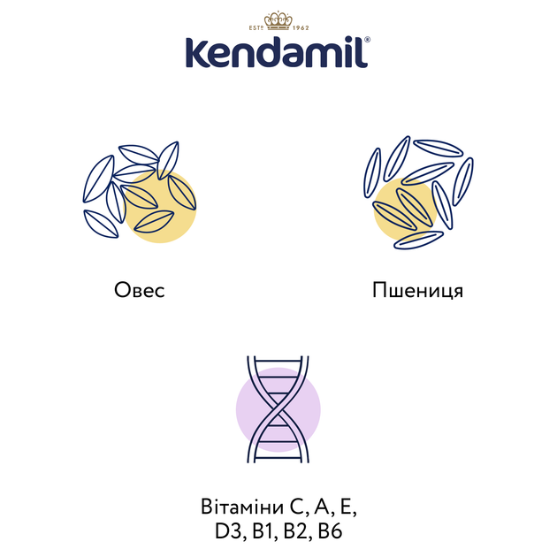 Молочна вершкова вівсяна каша Kendamil, з 6 міс., 150 г - зображення 4