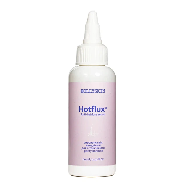 Сыворотка от выпадения и для интенсивного роста волос Hollyskin Hotflux 60 мл - Фото 1 Сыворотка от выпадения и для интенсивного роста волос Hollyskin Hotflux 60 мл - изображение 1