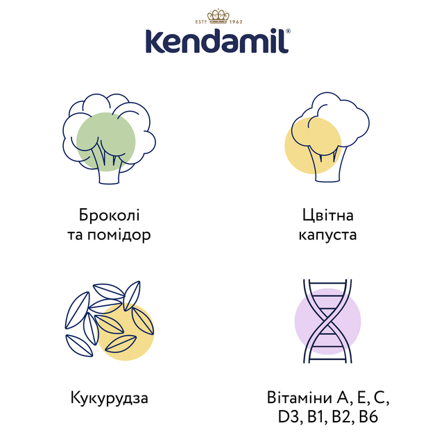 Молочна каша Kendamil з овочами, з 6 міс., 150 г - зображення 4