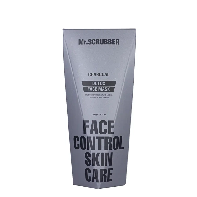 Глубоко очищающая матирующая маска для жирной кожи Mr.Scrubber Detox Face Control с глиной 100 мл - изображение 3