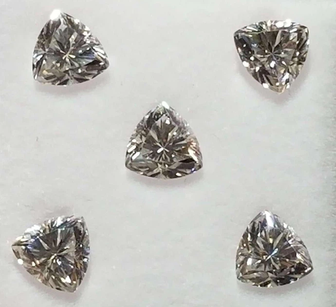 Moissanite Муассанит 6 мм белый 1.2 Ct Триллион (248426) - изображение 4