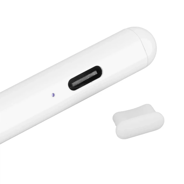 Стилус P1006A активный универсальный ёмкость 130mAh белый алюминий для сенсорных устройств - Фото 5 Стилус P1006A активный универсальный ёмкость 130mAh белый алюминий для сенсорных устройств - изображение 5