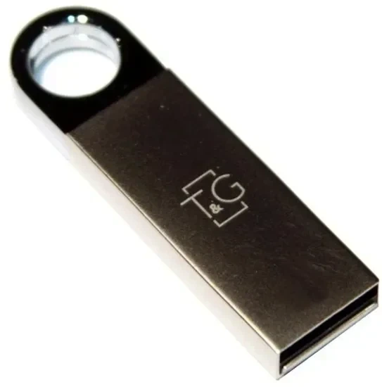 USB флешка 64Гб Metal 026 алюминиевый корпус для хранения и переноса данных стальной цвет - изображение 3