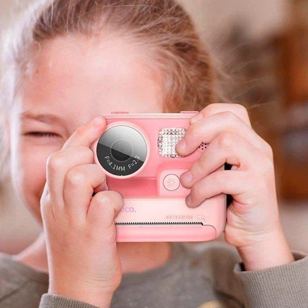 Детская камера Hoco DV200 1MP 720P 800mAh розовая ABS пластик для творчества с термо-принтером и картой памяти 2GB - изображение 6