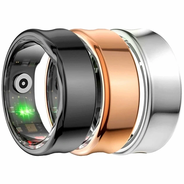 Смарт-кольцо XO Smart Ring RS01 размер 10 черный титановые сплавы измерение пульса уровня кислорода шагомер - Фото 2 Смарт-кольцо XO Smart Ring RS01 размер 10 черный титановые сплавы измерение пульса уровня кислорода шагомер - изображение 2