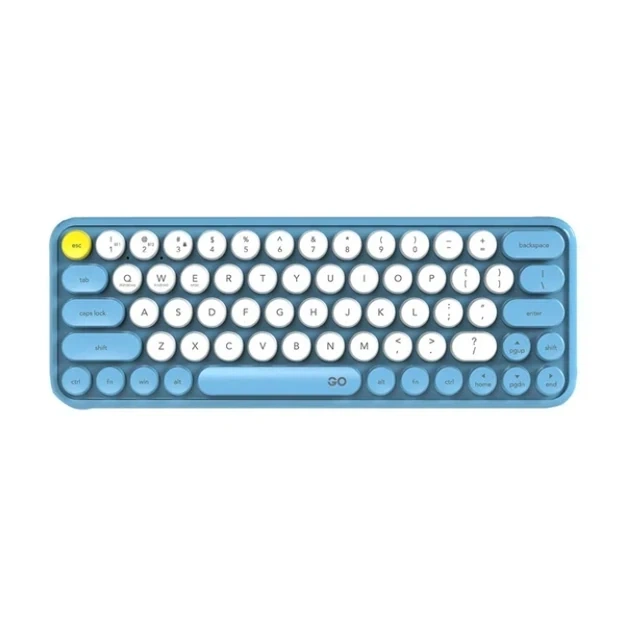 Беспроводной набор клавиатура и мышь Fantech Go WK896 с мембранными клавишами цвет синий ABS пластик Bluetooth 2.4GHz - изображение 4