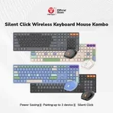 Бездротовий комплект клавіатура та миша Fantech Go WK895 Silent Click 110 кнопок USB бежевий - зображення 7