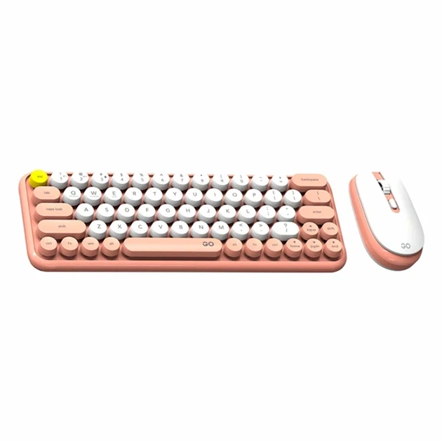 Беспроводная клавиатура и мышь Fantech Go WK896 персиковый 65 клавиш Bluetooth USB адаптер ABS пластик - Фото 1 Беспроводная клавиатура и мышь Fantech Go WK896 персиковый 65 клавиш Bluetooth USB адаптер ABS пластик - изображение 1