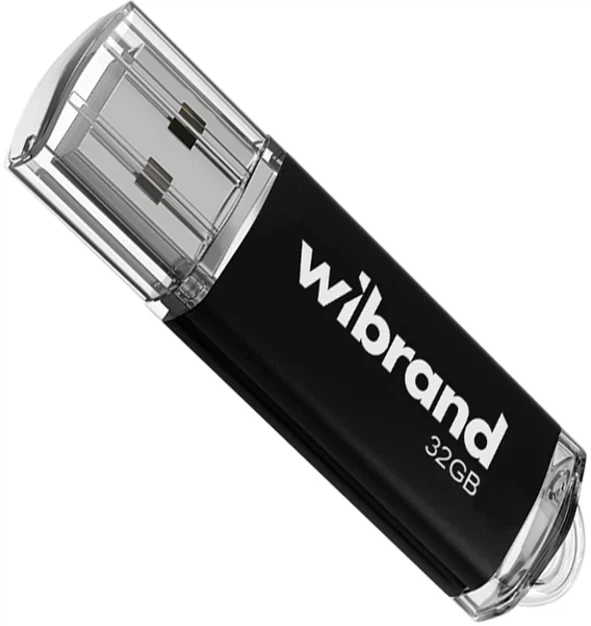 USB флешка Wibrand 32 ГБ USB 2.0 черный металл пластик для хранения данных - Фото 3 USB флешка Wibrand 32 ГБ USB 2.0 черный металл пластик для хранения данных - изображение 3