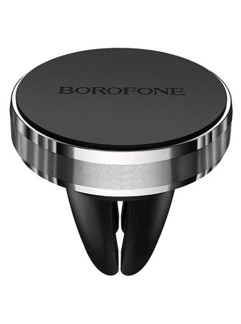 Автодержатель Borofone BH8 Черный магнитный для смартфона крепление на вентиляционную решетку два металлических пластины - изображение 3