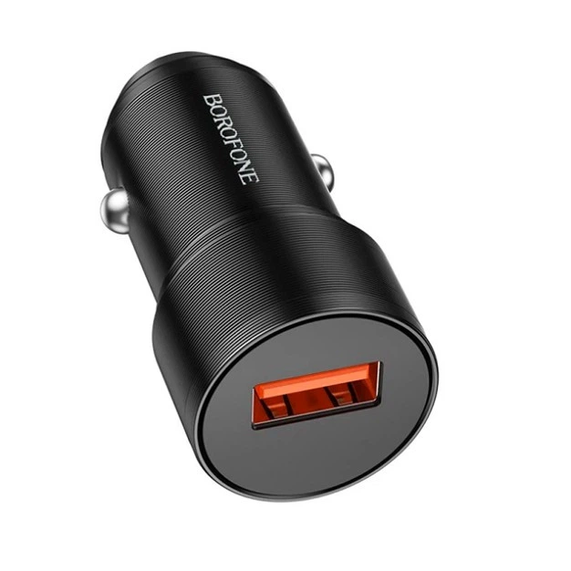 Автомобільний зарядний пристрій 18Вт QC3.0 USB Micro Borofone BZ19A Wisdom сапфірово-синій ABS полікарбонат - Фото 4 Автомобільний зарядний пристрій 18Вт QC3.0 USB Micro Borofone BZ19A Wisdom сапфірово-синій ABS полікарбонат - зображення 4