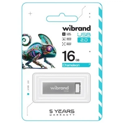 USB флешка Wibrand 16Гб USB 2.0 черный металл для хранения данных - изображение 6