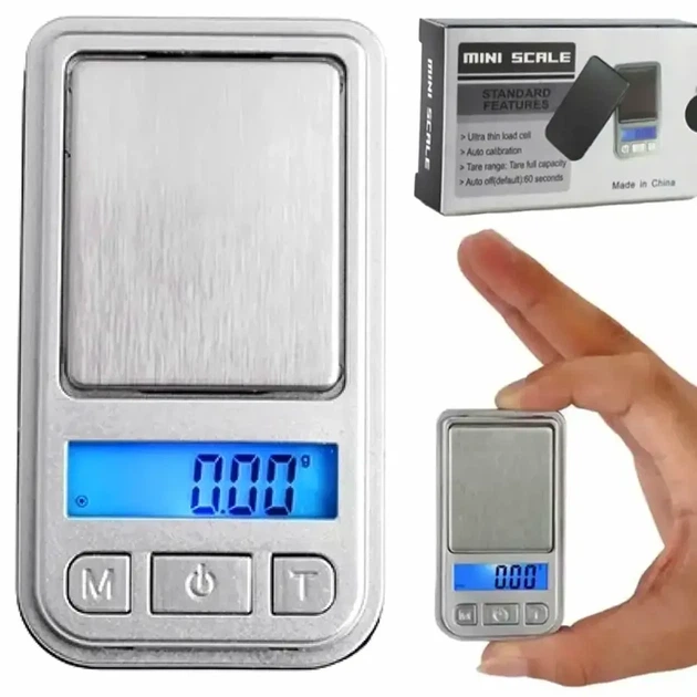 Карманные ювелирные весы 0,01 г до 200 г с ЖК-экраном модель ACS Min/398i цвет Серебристый - Фото 1 Карманные ювелирные весы 0,01 г до 200 г с ЖК-экраном модель ACS Min/398i цвет Серебристый - изображение 1