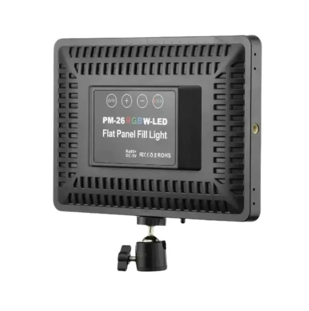 LED Панель RGB 14 дюймов 36W USB для фото и видео съемки PM-26 черная - Фото 3 LED Панель RGB 14 дюймов 36W USB для фото и видео съемки PM-26 черная - изображение 3