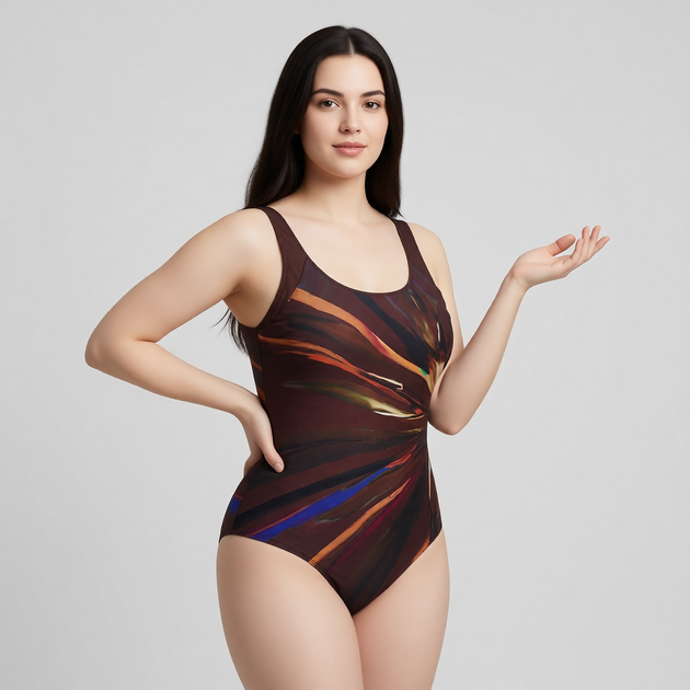 Купальник слитный Z.Five 56660128 коричневый 54 (3XL) грудь 2B-3C-4D бедра 116-120 см - Фото 2 Купальник слитный Z.Five 56660128 коричневый 54 (3XL) грудь 2B-3C-4D бедра 116-120 см - изображение 2