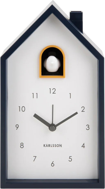 Zegar ścienny Karlsson Cuckoo z kukułką 12 x 20 x 6 cm Niebieski (8714302756993) - obraz 2
