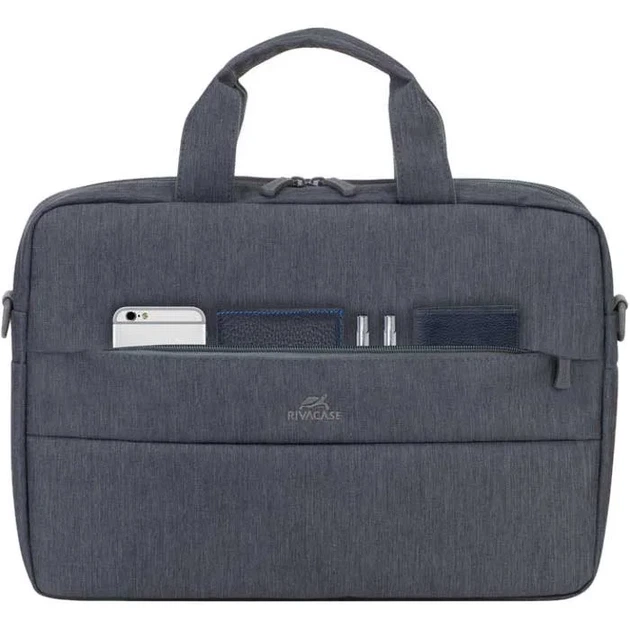Сумка для ноутбука 14" RIVACASE Prater 7522 Dark Gray - Фото 6 Сумка для ноутбука 14" RIVACASE Prater 7522 Dark Gray - изображение 6
