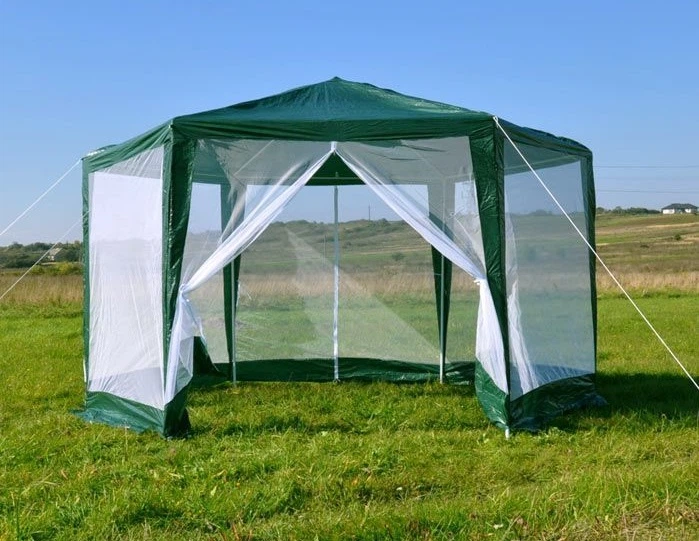 Cадовий павільйон-намет ModernHome by Multistore MultiGarden PAW 2X2X2 NET GREEN - зображення 3