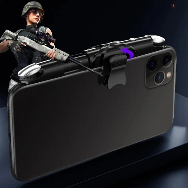 Игровой триггер для смартфона Sarafox G5 мобильный контроллер джойстик курки для телефона Black (19010) - изображение 7