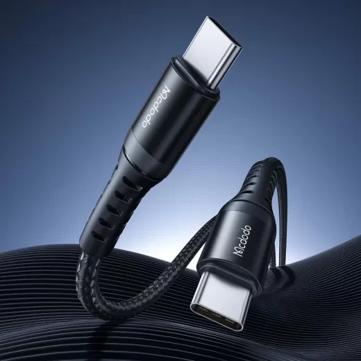 Кабель Mcdodo CA-5640 USB-C to USB-C 60W Data Cable 0.2м Black - зображення 5