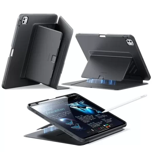 Чохол-підставка ESR Flip Magnetic Case with Pencil Holder Black для iPad Pro 11" M5 | M4 (2025 | 2024) - Фото 1 Чохол-підставка ESR Flip Magnetic Case with Pencil Holder Black для iPad Pro 11" M5 | M4 (2025 | 2024) - зображення 1