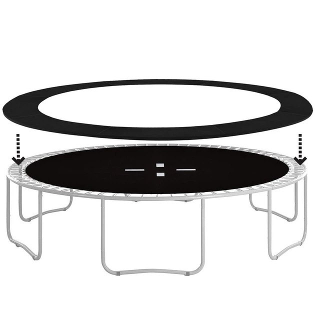Osłona na sprężyny do trampoliny Springos 12FT 366 cm Czarna (5903021932136) - obraz 2