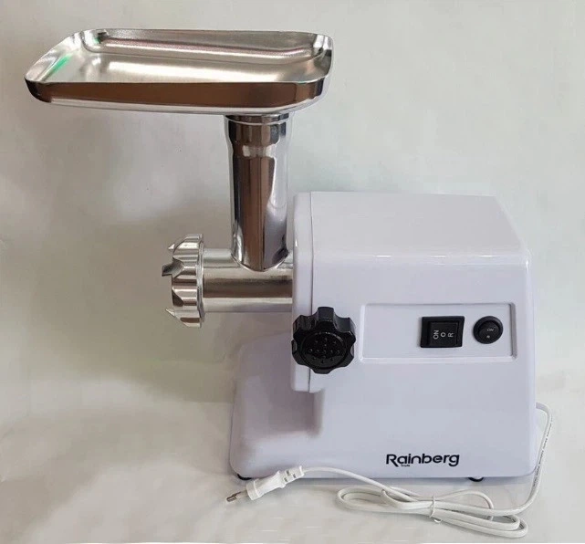 М'ясорубка RAINBERG RB-671 2200W з реверсом, продуктивність 2 кг/хв, насадка кеббе, ножі з нержавіючої сталі, електрична шнекова м'ясорубка для дому - Фото 9 М'ясорубка RAINBERG RB-671 2200W з реверсом, продуктивність 2 кг/хв, насадка кеббе, ножі з нержавіючої сталі, електрична шнекова м'ясорубка для дому - изображение 9