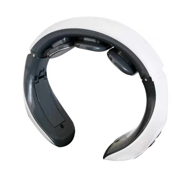 Імпульсний масажер для шиї Smart Neck Massager HX-1680, мікрострумовий масаж, портативний масажер для розслаблення шийних м'язів, зняття болю, стресу та напруги, 5 режимів масажу, живлення від батарей AAA - изображение 7