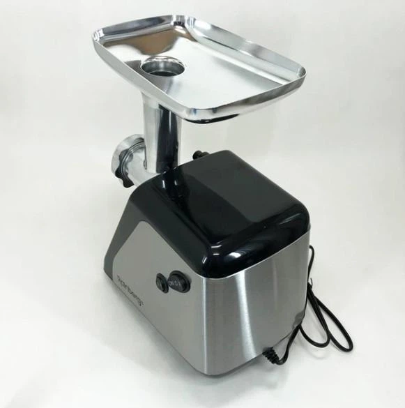 М'ясорубка Rainberg RB-676 3800W з реверсом, продуктивність 2–3 кг/хв, 3 решітки 3 мм 5 мм 7 мм, насадка для соку та кеббе, електрична шнекова м'ясорубка для дому - Фото 4 М'ясорубка Rainberg RB-676 3800W з реверсом, продуктивність 2–3 кг/хв, 3 решітки 3 мм 5 мм 7 мм, насадка для соку та кеббе, електрична шнекова м'ясорубка для дому - изображение 4