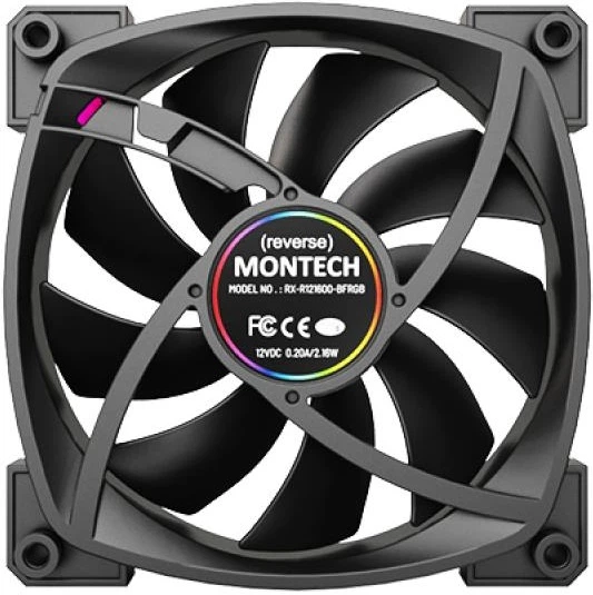 Zestaw wentylatorów Montech RX120 PWM (B31) 3 szt - obraz 2