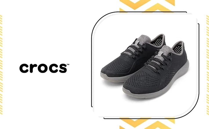 Жіночі Крокс Кросівки Лайтрайд Пейсер Чорні із Сірим Crocs LiteRide Pacer Black/Smoke (36-37, чорний) - зображення 7