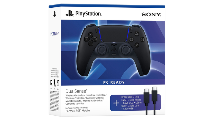 Геймпад Беспроводной Sony PlayStation 5 DualSense PC Ready Midnight Black - Фото 3 Геймпад Беспроводной Sony PlayStation 5 DualSense PC Ready Midnight Black - изображение 3
