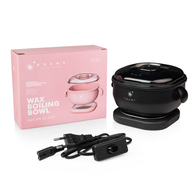 Воскоплав Bucos SL-400 Black Silicone Edition профессиональный силиконовый для депиляции 100 Ватт - изображение 3