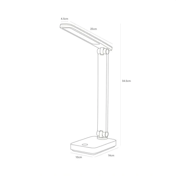 Настільна акумуляторна лампа Zuma Line 5905316672970 1949-BK LED 1x8W 3000K-6000K 289Lm IP20 чорна - зображення 8