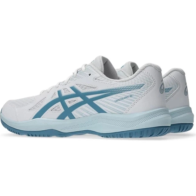 Кросівки волейбольні Asics UPCOURT 6 біло-димчасто-блакитні 47 1071A104-105 - Фото 3 Кросівки волейбольні Asics UPCOURT 6 біло-димчасто-блакитні 47 1071A104-105 - зображення 3