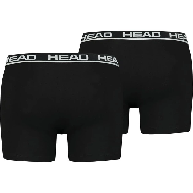 Трусы (боксерки) Head BASIC BOXER 2P черные (2 штуки) XL 701202741-005 - Фото 2 Трусы (боксерки) Head BASIC BOXER 2P черные (2 штуки) XL 701202741-005 - изображение 2