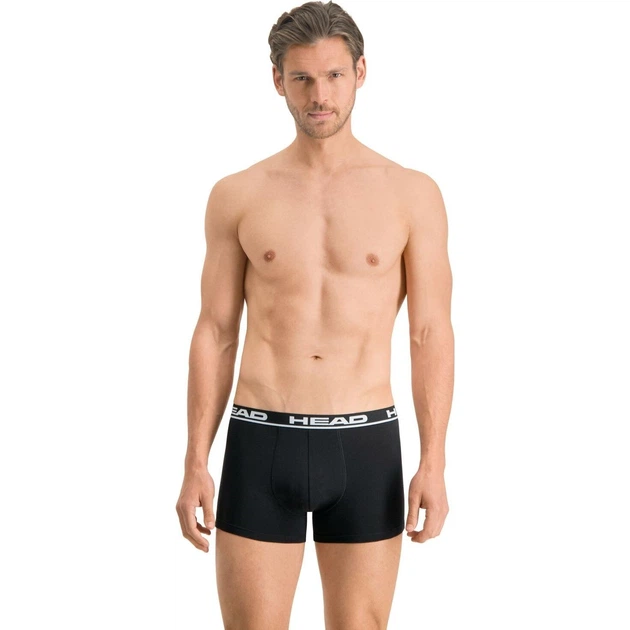 Трусы (боксерки) Head BASIC BOXER 2P черные (2 штуки) XL 701202741-005 - Фото 3 Трусы (боксерки) Head BASIC BOXER 2P черные (2 штуки) XL 701202741-005 - изображение 3