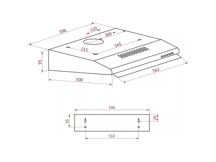 Витяжка Perfelli PL 6244 BG LED - зображення 5