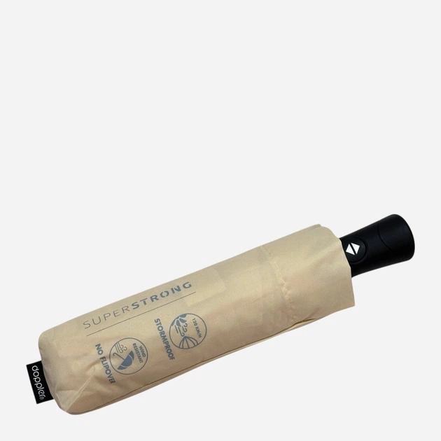 Зонт складной полный автомат антиветер Doppler Superstrong 744316315 Бежевый (9003034535556) - Фото 4 Зонт складной полный автомат антиветер Doppler Superstrong 744316315 Бежевый (9003034535556) - изображение 4
