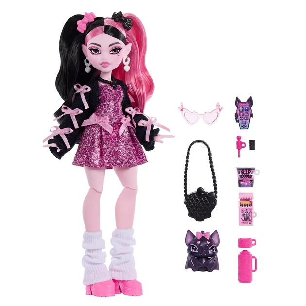Лялька Monster High Монстро-класика Нова ніч Дракулора (JHK29) - Фото 2 Лялька Monster High Монстро-класика Нова ніч Дракулора (JHK29) - зображення 2