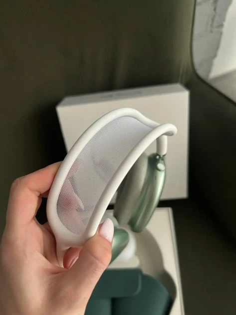 Беспроводные наушники Pods Max Green с ANC, накладные, Bluetooth 5.0, шумоподавление, микрофон, зеленые - изображение 4