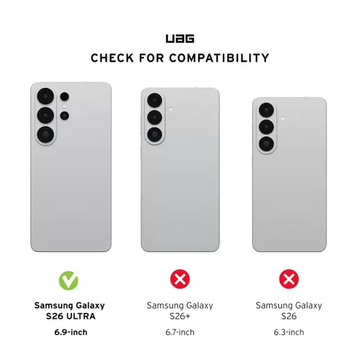 Противдарний чохол UAG Essential Armor Ash для Samsung Galaxy S26 Ultra (214532113131) - зображення 5