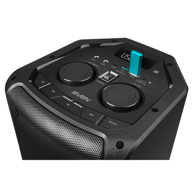 Бездротова портативна Bluetooth-колонка SVEN PS-710, 100 Вт - Фото 5 Бездротова портативна Bluetooth-колонка SVEN PS-710, 100 Вт - зображення 5