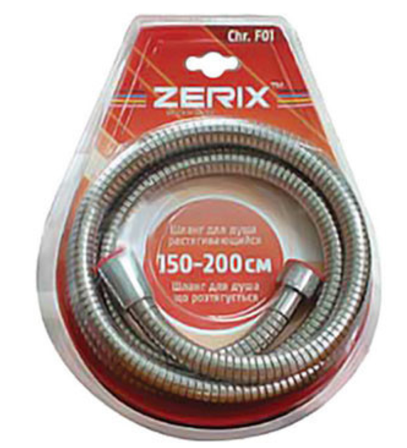Шланг для душа Zerix металлический 150-200 см (ZX2619) - изображение 2
